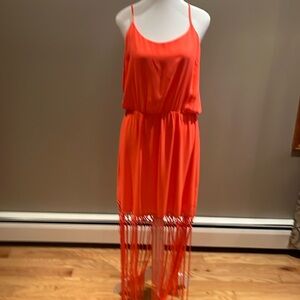 Hot Pink Fringe Dress